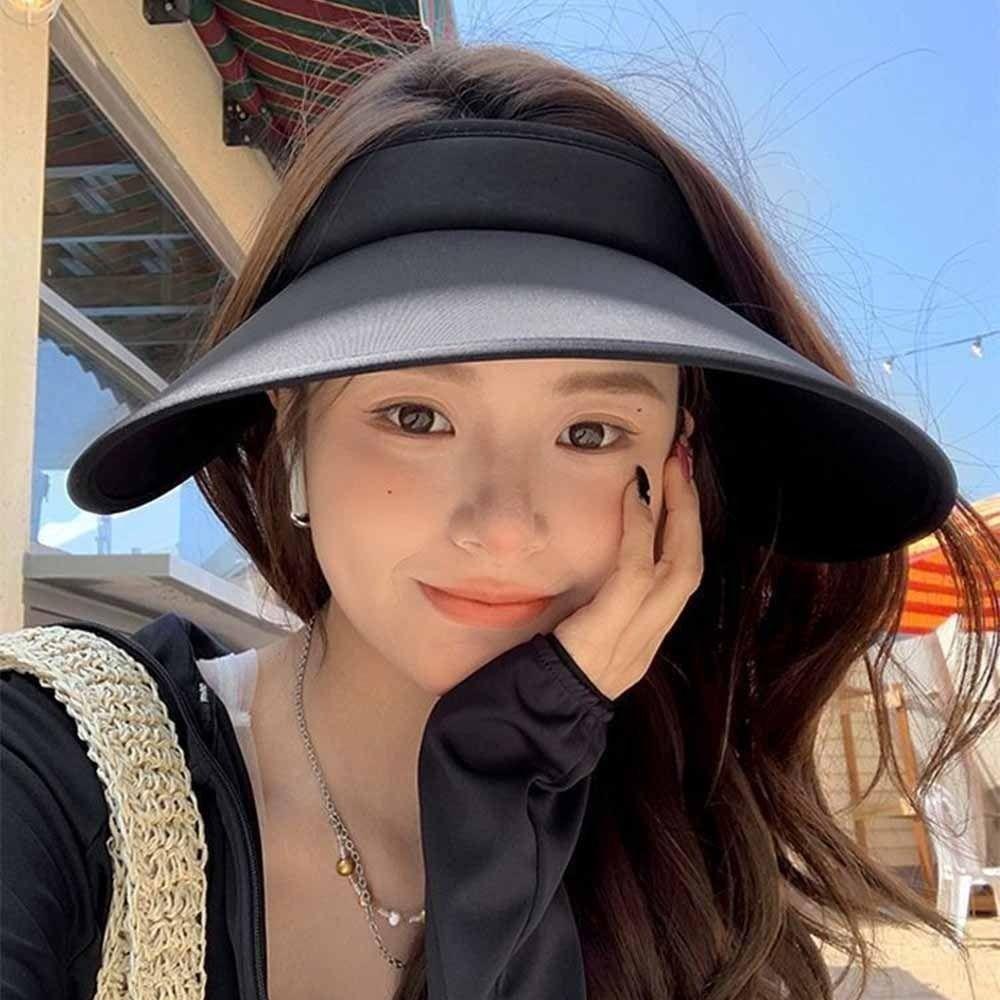 Wide Brim Foldable Shawl Hat Breathable Outdoor Bucket Hat Sunscreen Sun Hat  Summer