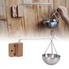 Sauna Aromatherapy Bowl, Stainless Steel Oil Cup Holder Essential Oil Fragrance Diffuser, Semi Circular Design for Sauna Spa Steam Room Aromatherapy