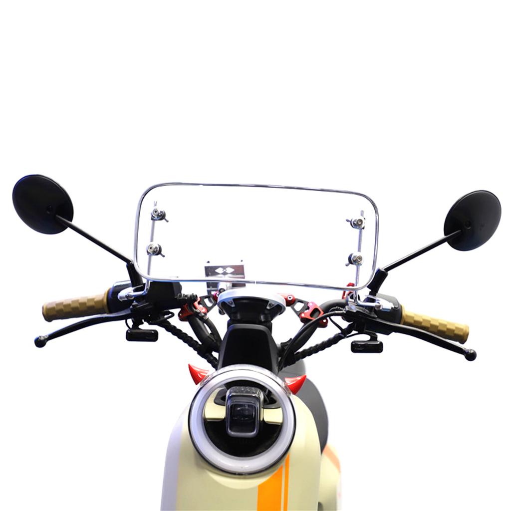 Clear Windshield Windscreen Wind Splitter Wind Deflector for Motorcycles Electric Scooter Modification