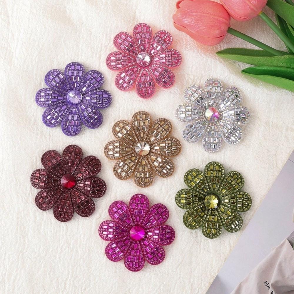 3D Design Non-Woven Fabric Flower Patches 8-Petal Shape DIY Craft Accessories  DIY Craft Projects
