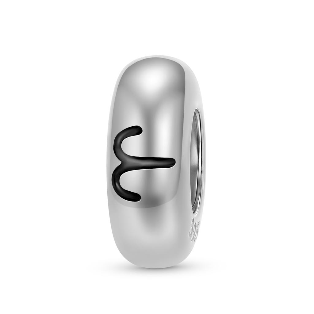 12 Astrological Constellations Spacer Stopper Beads Authentic 925 Sterling Silver Fit Charms Bracelet Women Jewelry Making