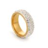 3/5 Row  Ring  Stainless Steel Wedding Engagement Rings For Women Men Jewelry Gift