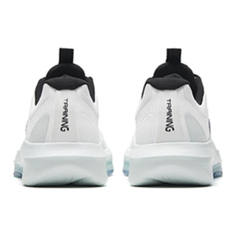 New Anta Variety Training Collection Linghui Anti Slip Wear Resistant Low Top Training Shoes Men's White Black Cyan 112337790-1