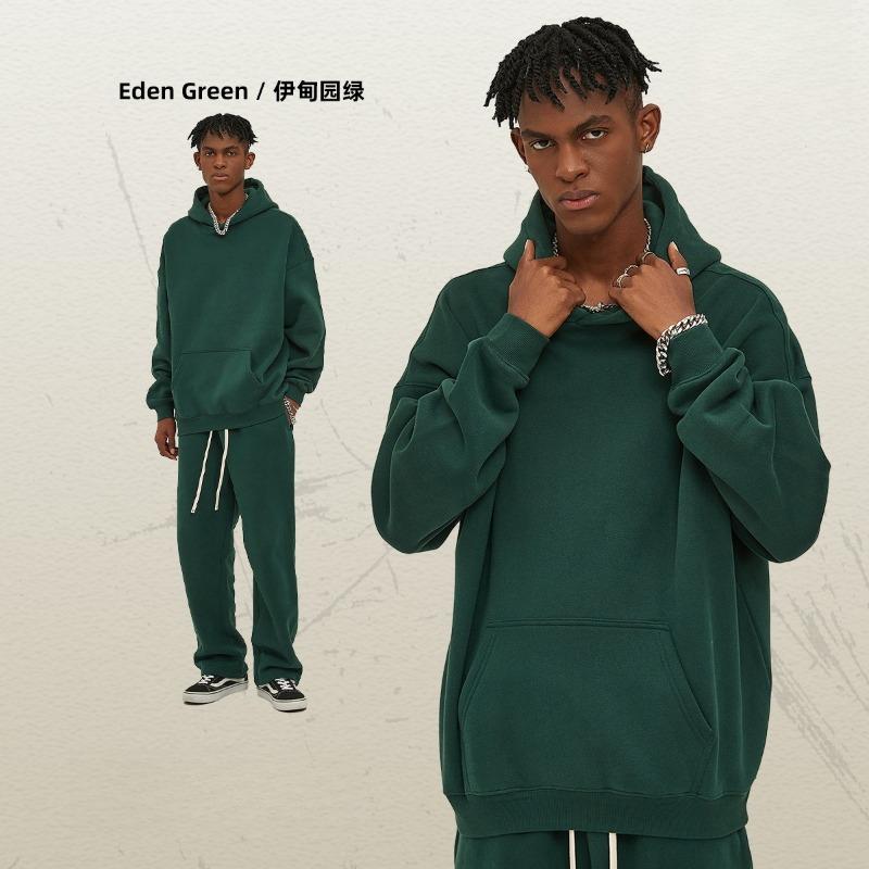 EastRogue New Loose-fitting 350g Fleece-lined Trendy Hoodie for Men, Oversized and Thickened with A Hood.