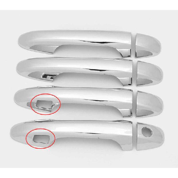 For Toyota Highlander 2014-2019 ABS Chrome Side Smart Door Handle Cover Trim 8PC