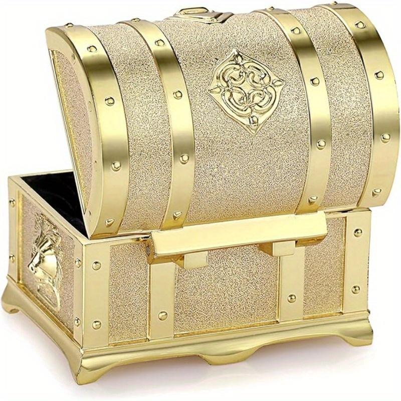 

1 Piece Engraved treasure box jewelry box home creative storage classical jewelry box flip