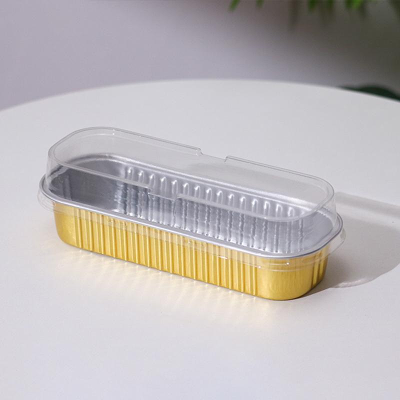 Tin Paper Box Thickened Aluminum Foil Box Packaging Takeaway Box Air Fryer Special Disposable Cheese Baked Durian Box