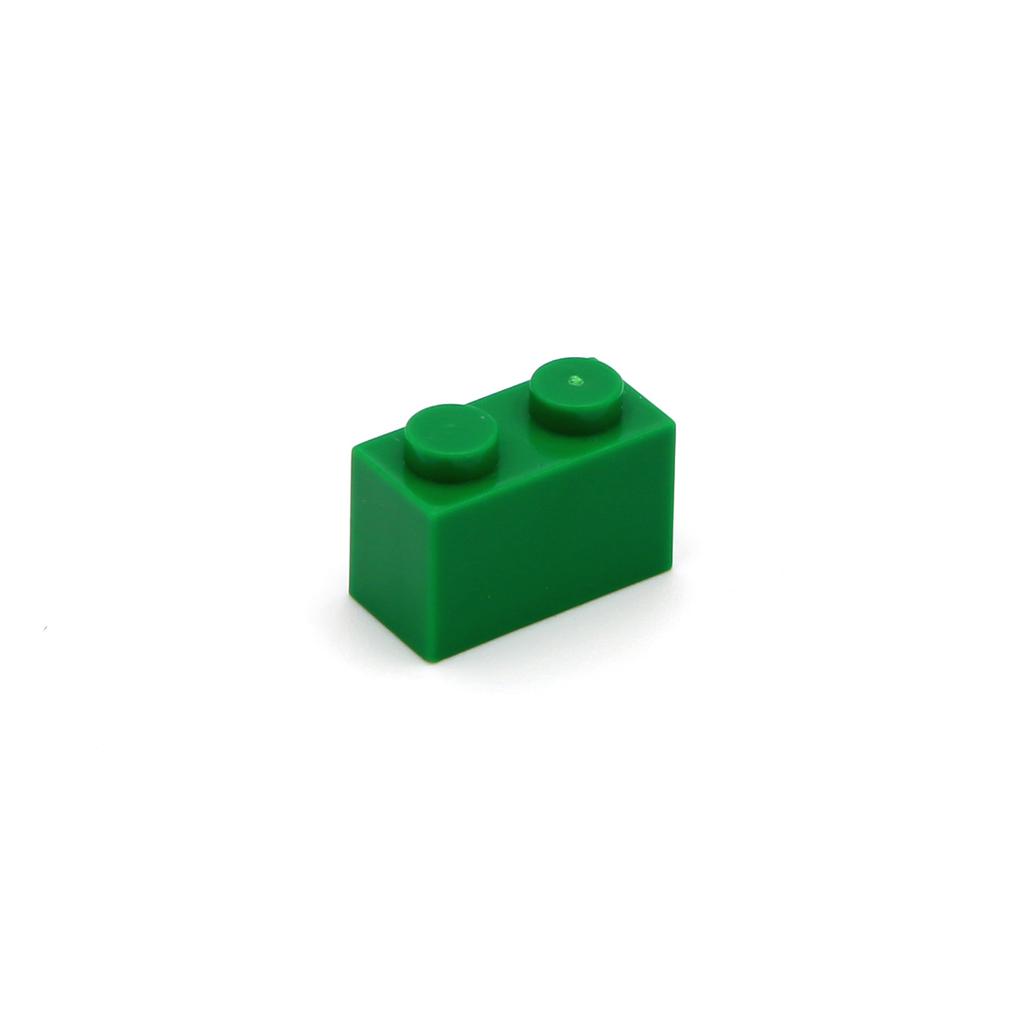 Non-Toxic 100Pcs Diy Building Blocks Thick Figures Bricks 1X2 Dot Educational Creative Size Compatible With 3004 Plastic Toys For Children