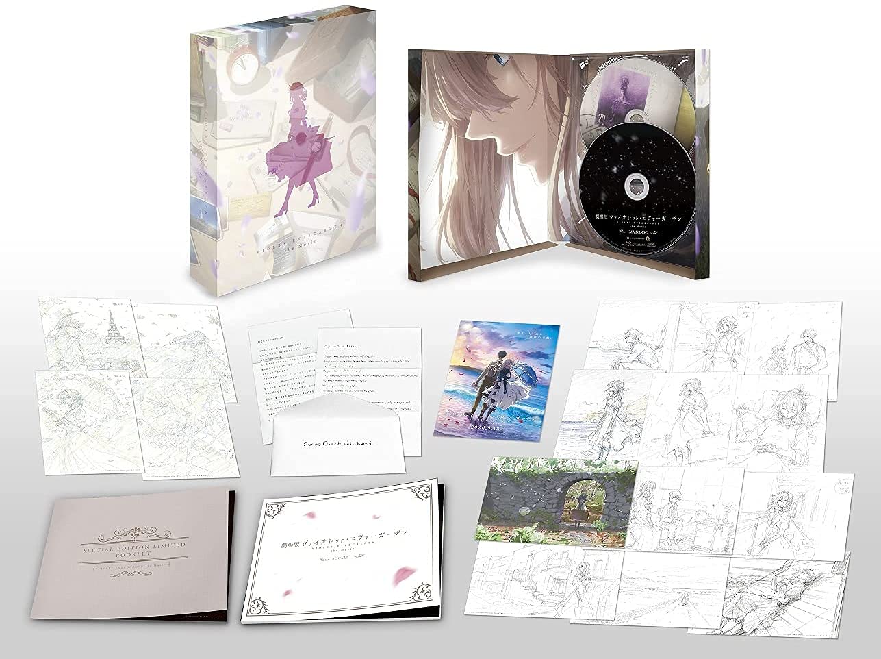 

доступные бонусы Первая постановка Эвергарден Новая иллюстрированная брошюра в специальном кейсе Две версии письма и первоначальный образ режиссера Таичи