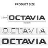DAYB7 1 Stück 3D ABS Octavia Auto Buchstabe Heckklappe Aufkleber Emblem Abzeichen Aufkleber Auto Styling Für Skoda MK3 MK4 A5 A7 Auto Zubehör