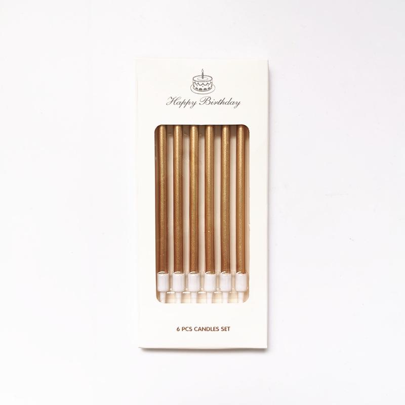 Elegant Long Stick Smokeless Candles for Cake and Wedding Decor