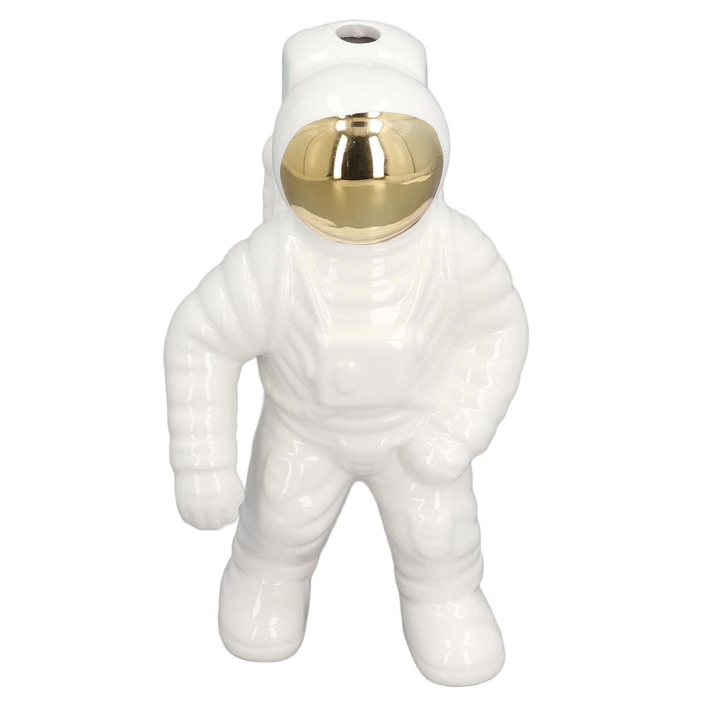 Ceramic Space Man Astronaut Figure Statue Modern Space Man Vase Sculpture Home Decoration