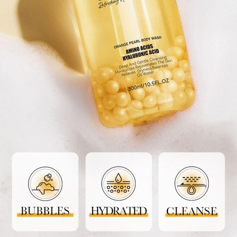 Orange Pearl Body Wash 300ml SADOER Cleansing Fragrance Body Wash