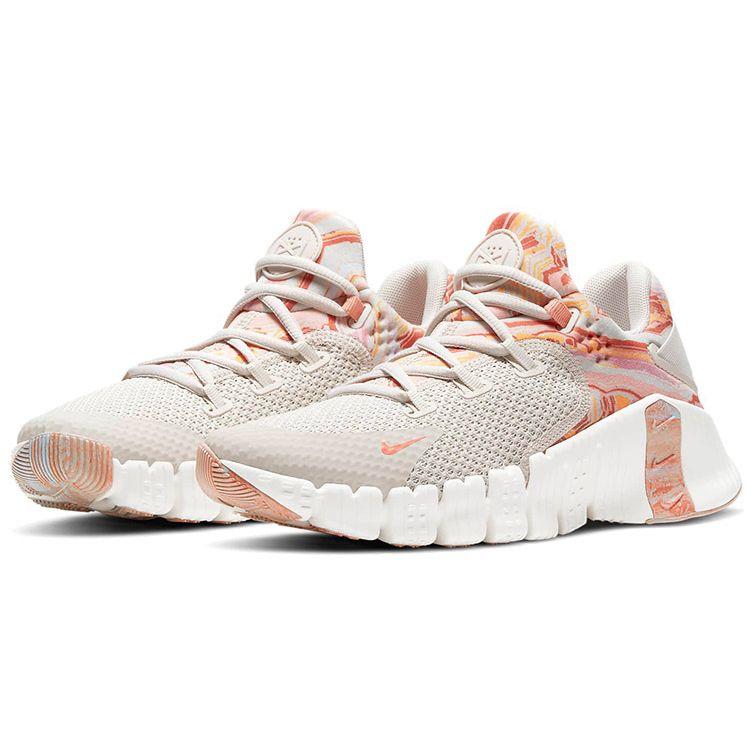 Женские кроссовки Nike Free Metcon 4 Desert Sand Crimson Bliss Orange Summit-White — фото 3