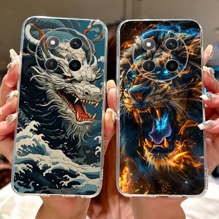 For Honor Magic7 Lite Case BRP-NX1 Coloful Painted Cover Clear Silicone Case For Honor X9C Smart Magic 7 Lite HonorX9C Soft Bags