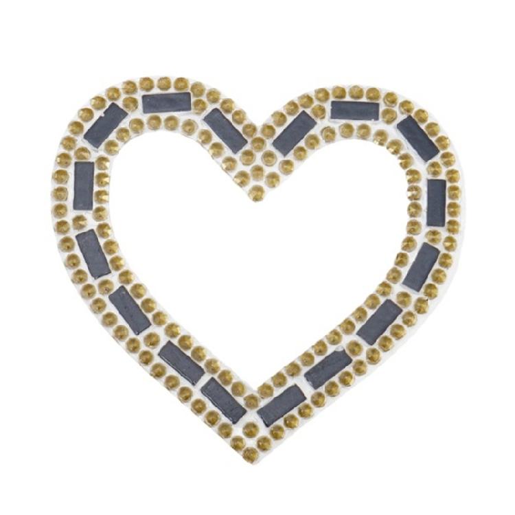 Blingbling Heart Patches Sew On Bannner Repair For Clothing Applique Patches Sequined Patches Sew On Craft