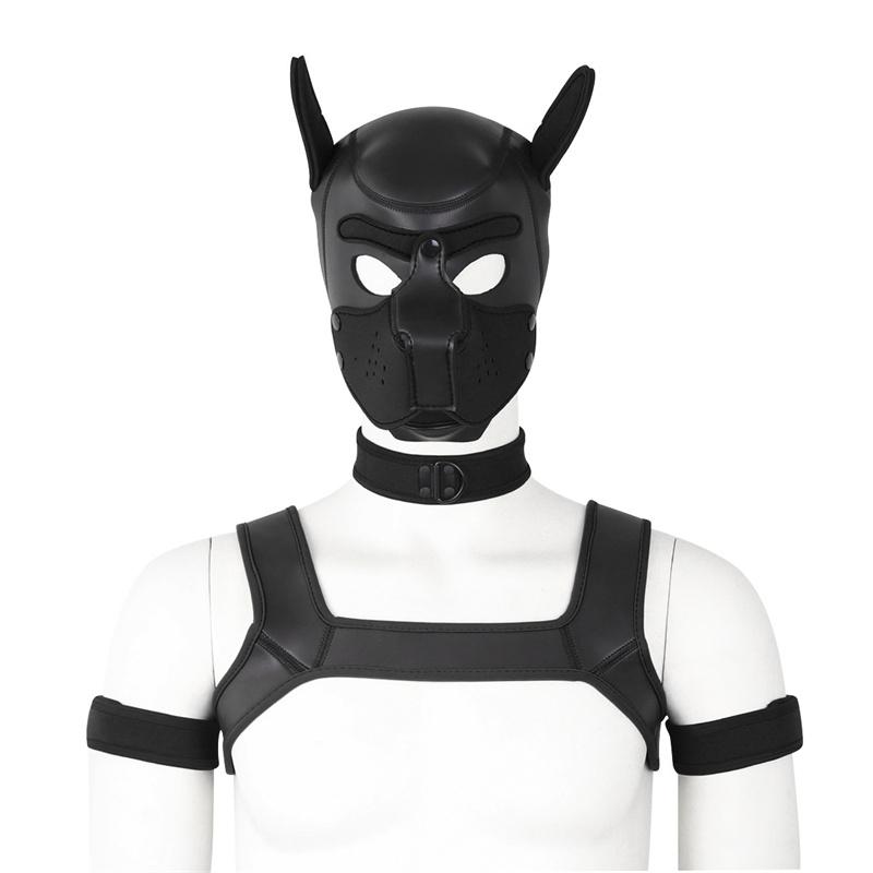 Sex Toys Sponge Dog Headgear Arm Belt Chest Strap Neck Sleeve Full Set Performance Props Adult Sex Toys