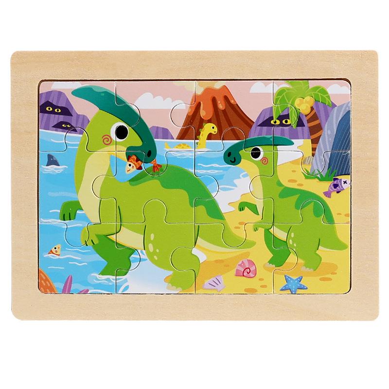 Early Education Wooden 20-Piece Puzzle Board for Infants and Young Children (Ages 0-6)