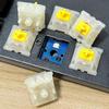 Gateron Milky Yellow Pro Switch Lubricated SMD RGB LED 5 Pin Switch Compatible with MX Mechanical Gaming Keyboard Pieces KS-3 (72 Yellow)