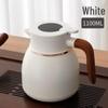 316 Stainless Steel White Teapot Thermos: Durable Tea & Water Separator with Long-lasting Inner Liner