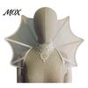 Elegant Gothic Fashion Accessory Stand Up Vampire Collar, Victorian Shoulder Cape, Women's Adjustable Cosplay Neck Ruffle Collar for Halloween