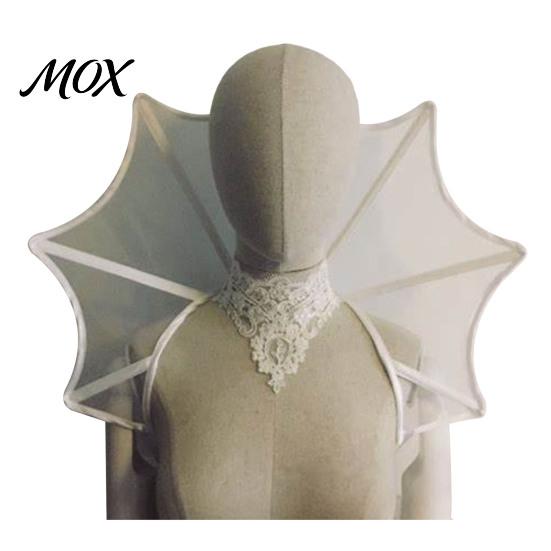 Elegant Gothic Fashion Accessory Stand Up Vampire Collar, Victorian Shoulder Cape, Women's Adjustable Cosplay Neck Ruffle Collar for Halloween
