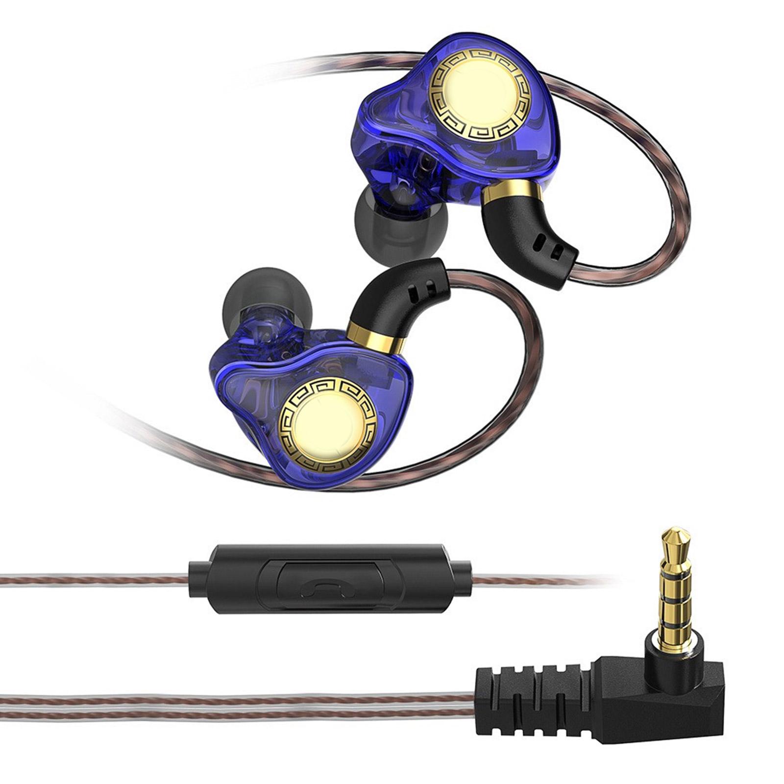 

X7 Спортивные наушники 11 мм PET диафрагма Высокое разрешение 3,5 мм Проводные гарнитуры с 360 Surround Sound для бега и тренажерного зала синий