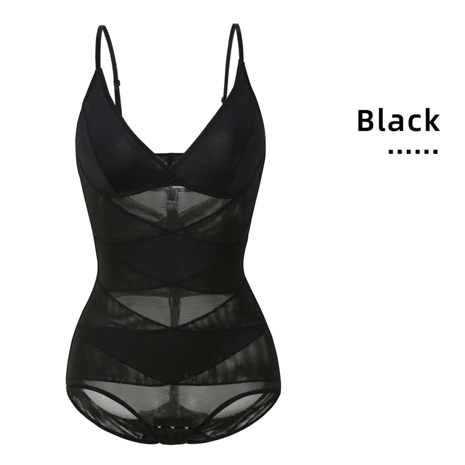 

Корректирующее белье Боди для женщин Tummy Control Faja Body Shaper Over Bust Full Body Shaper Seamless Jumpsuits Top XXXL чёрный