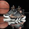 Youth Style Shoes Kids Basketball Shoes With Rotating Buckle Lightweight Cushioned Sneakers Indoor Court Use Blue Black Red