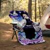 Personalized Custom Name Blanket - Demon Slayer Shinobu Kocho Print Design,Blanket for Sofa,Bed,Travel,Camping - Soft and Warm, Great Gift