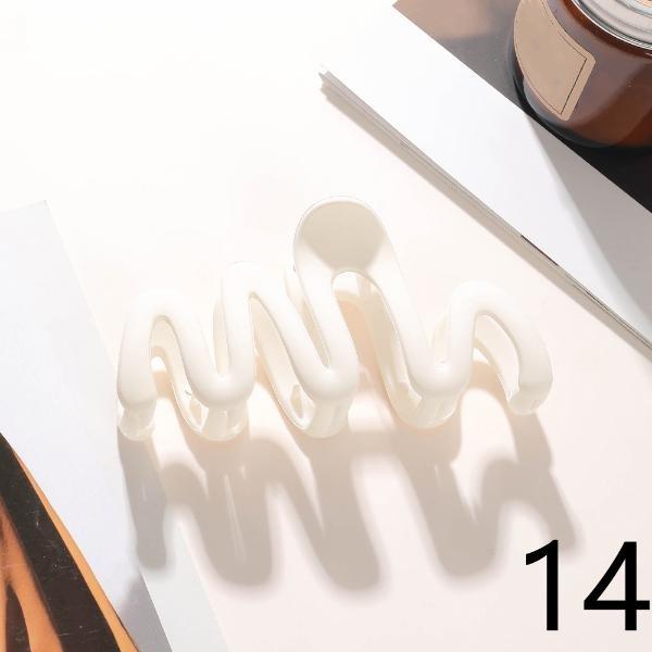 Fashion High Ponytail Hair Clip Pure Color ABS Shark Hair Claw Women Back Head Frosted Girl Hairpin Anti-sagging Hairstyle