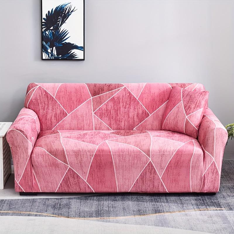 Milk Silk Printed Non Slip Sofa Cover Adjustable Furniture Protector For Living Room Bedroom Home Decor
