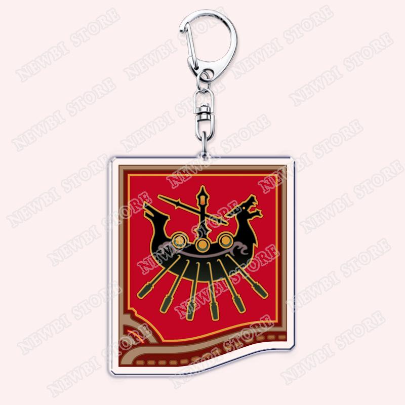 Hot Game Keychains for Accessories Bag FFXIV Samurai Red Black Mage Summoner Gunbreaker Dancer Keyrings Machinist Fans Gifts
