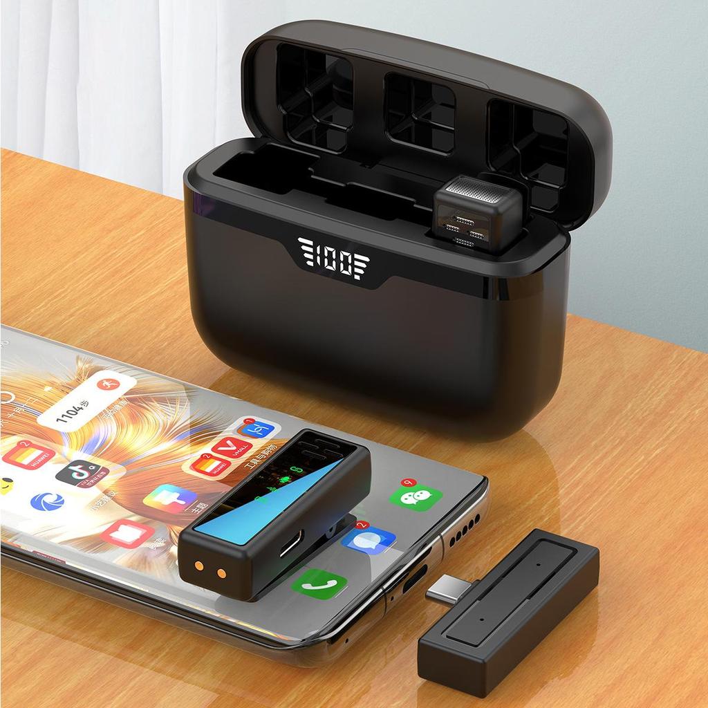 New J81 Lavalier Microphone: Smart Noise Reduction, Wireless J82 Three-in-One Mic