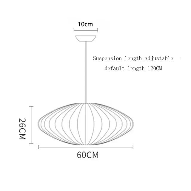 Nordic Fabric Restaurant Living Room Pendant Chandelier Light Bar Hotel Dining Room Staircase Decoration Hanging Pendant Lamp