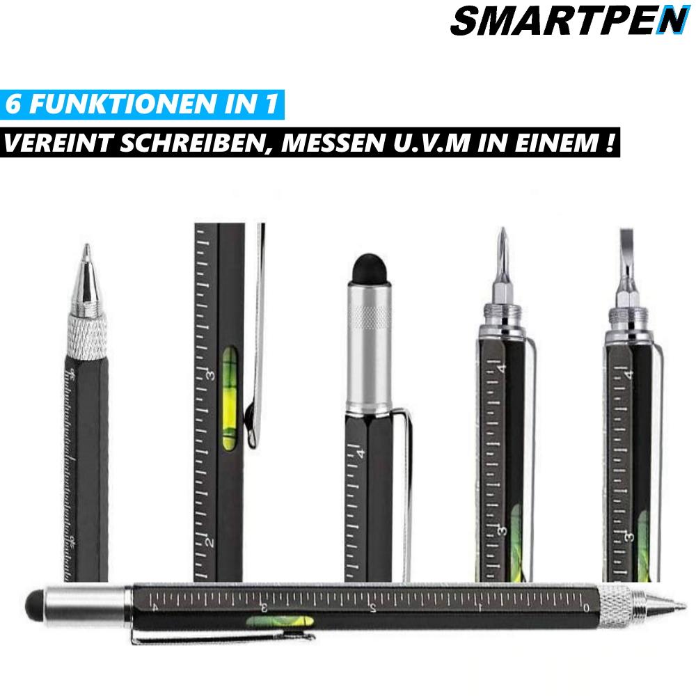 SMARTPEN Multifunkční kuličkové pero Vodováha Dotykové pero Šroubovák 6v1