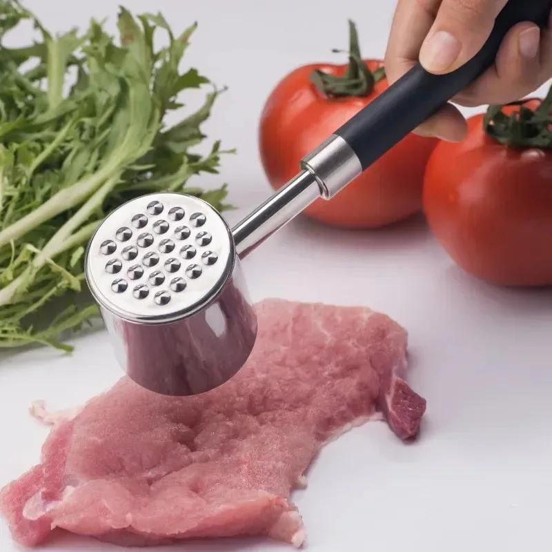 NEU 1 Stück Küchenhelfer Multifunktions Fleischhammer Zwei Seiten Lockere Zartmacher Tragbare Steak Schweinefleisch Werkzeuge Aluminiumlegierung Dropshipping