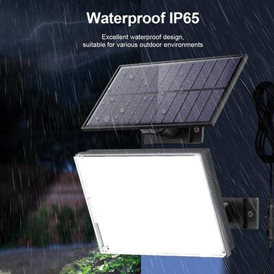 Solar Motion Sensor Outdoor Flood Lights with 400LEDs Outside Flood Lights with 16ft Cable IP65 Waterproof Garden Security Light
