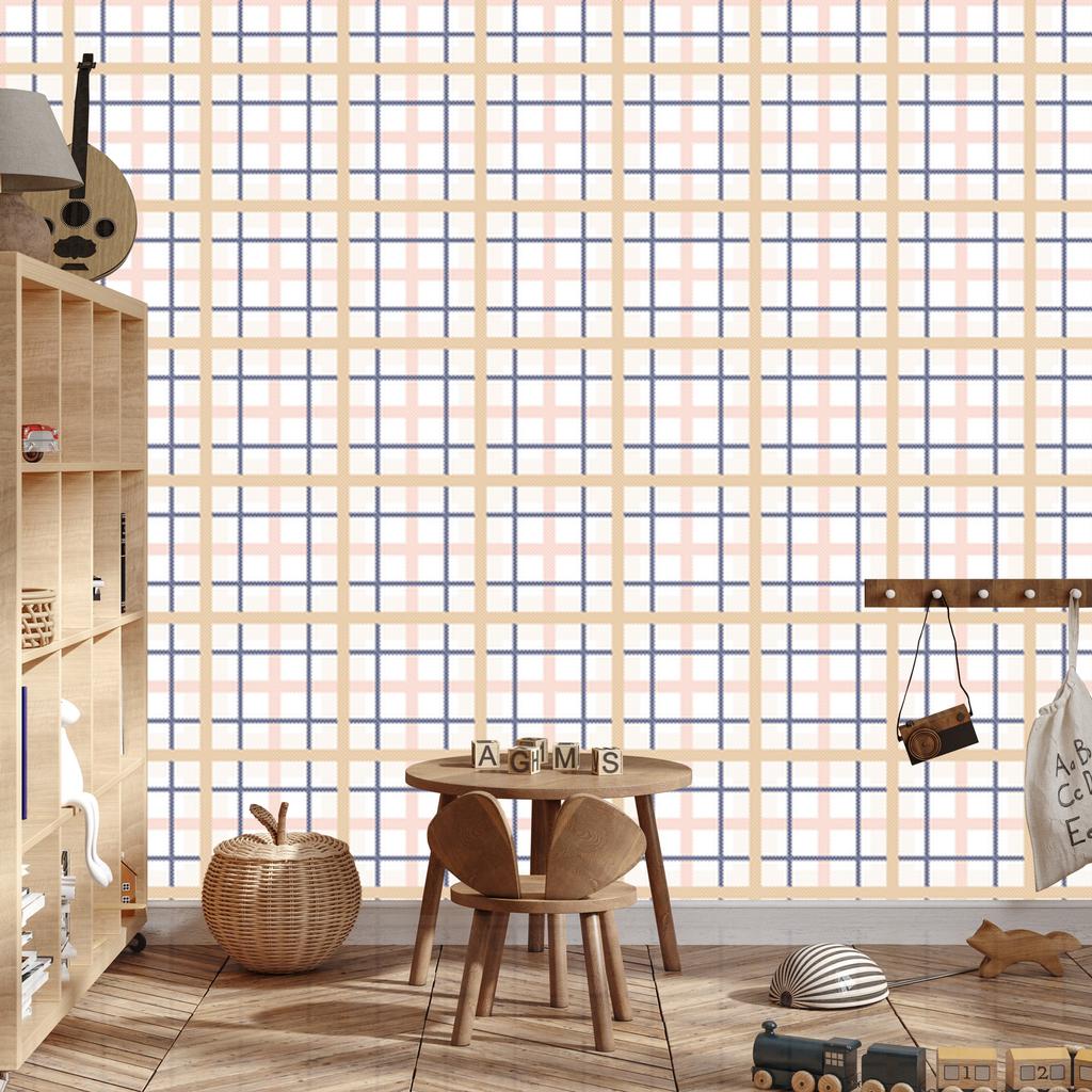 3D wallpaper with a checkered optical geometric pattern for the living room and bedroom 50x1000