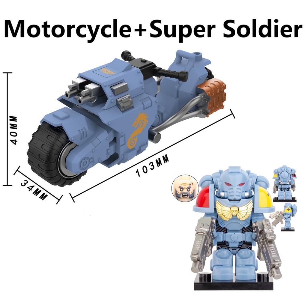 Ny Moc Ghost Rider Med Motorcykel Byggklossar Mini Actionfigur Leksaker