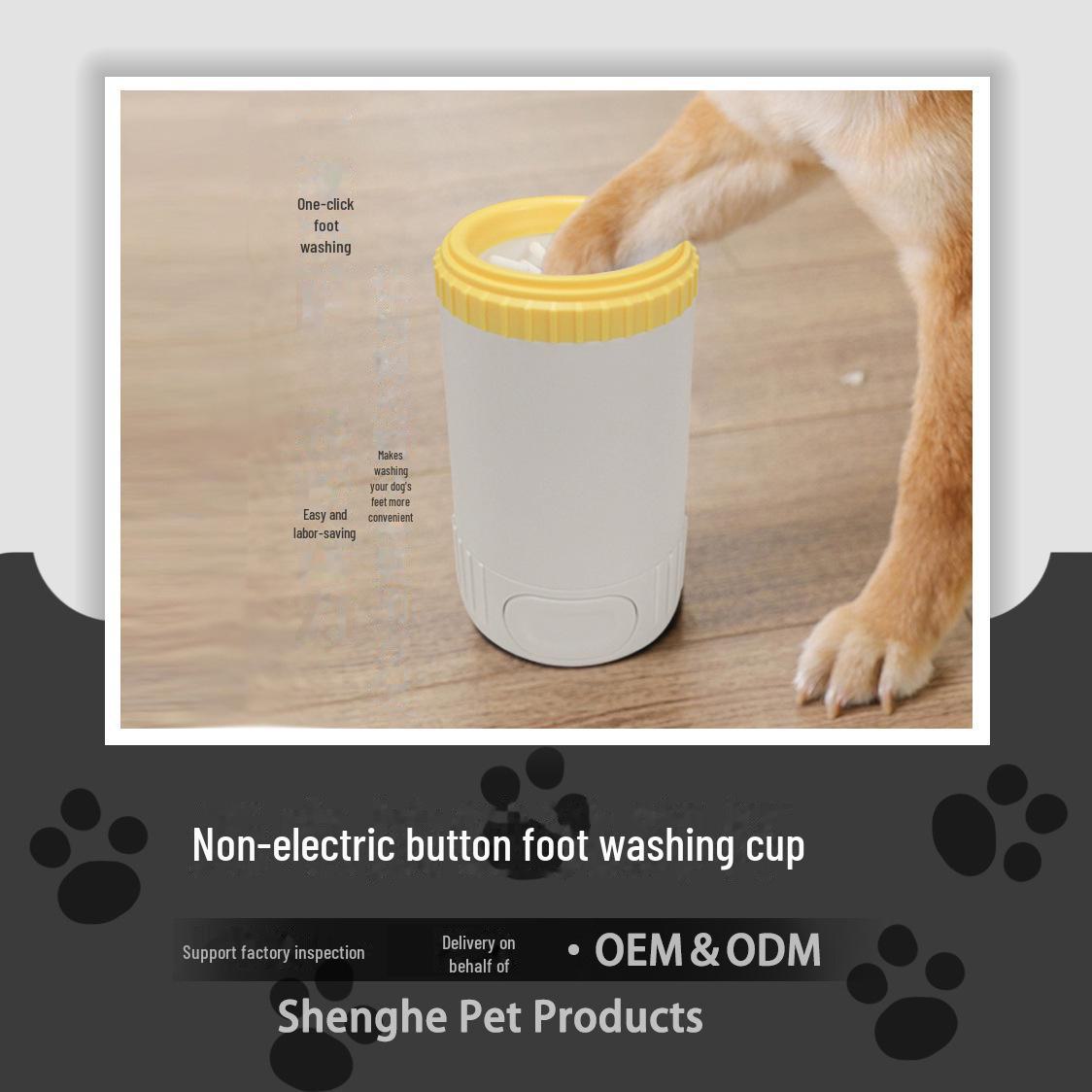 

Silicone Pet Paw Cleaning Cup with Brush for Dogs and Cats Foot Cleaning Cup