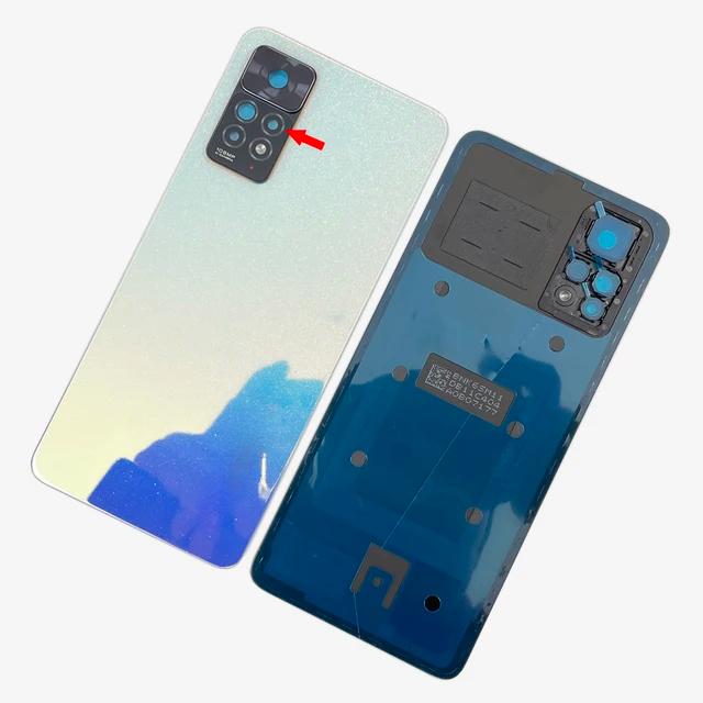 For Xiaomi Redmi Note 11 Pro 5G / 11E Pro Battery Cover Door Rear Glass Housing Back Camera Lens Frame Replacement