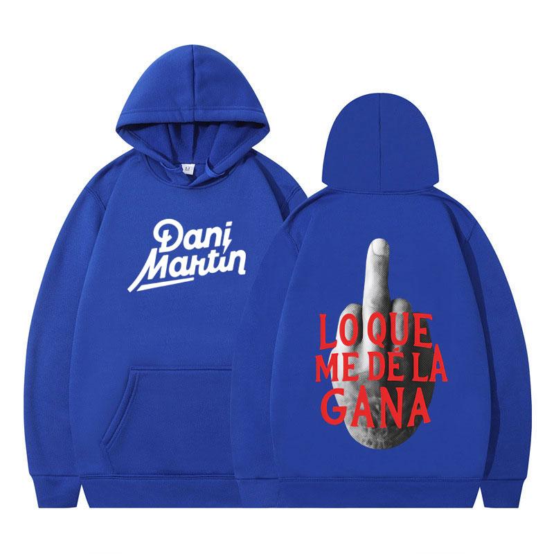 Dani Martin Lo Que Me De La Gana Album Hoodies Unisex Fashion Hip Hop Oversized Sweatshirts Casual Fleece Pullovers Fan Gifts