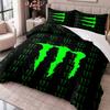Monster Energy 3dílná sada povlečení Povlak na přikrývku se dvěma povlaky na polštáře Pro ložnici Domácí dekorace