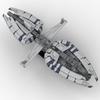 New MOC The Catapult Machine Spacecraft Classic Model Bricks for Children, Frigate Holiday Gift, Building Assembled Bricks