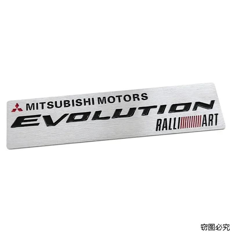 Car Emblem Aluminum Alloy Auto Fender Trunk Badge Stickers For Mitsubishi Ralliart ASX Eclipse Galant Mirage Montero L200 EVO UG2