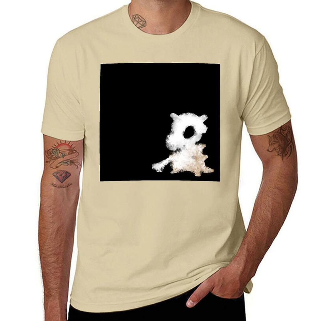Lonely Cubone Tshirt Short Sleeve Tee Graphics Blacks Mens T Shirts Pack
