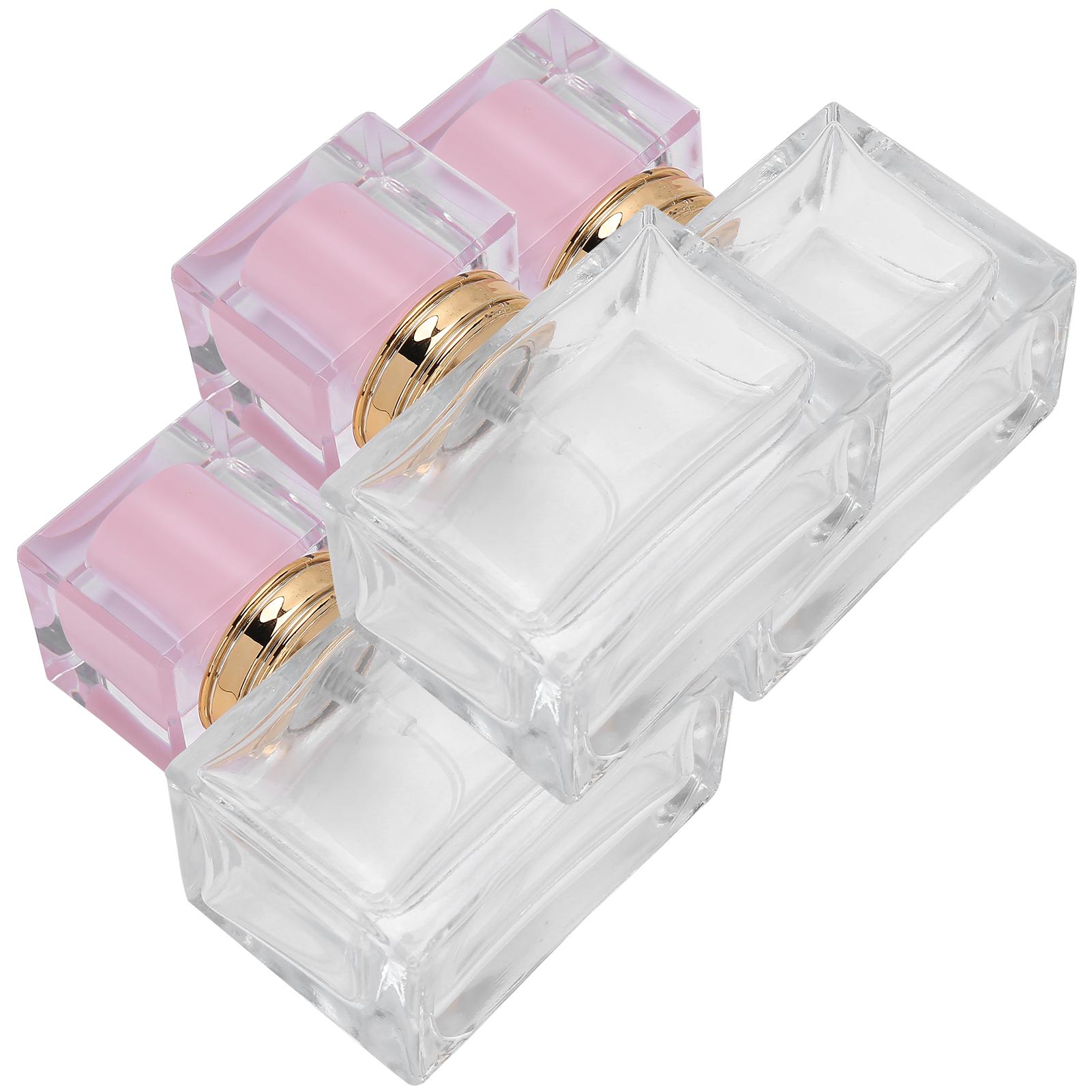 

3 шт. стеклянный пустой флакон для духов, многоразовый флакон-диспенсер для духов, розовый розовый