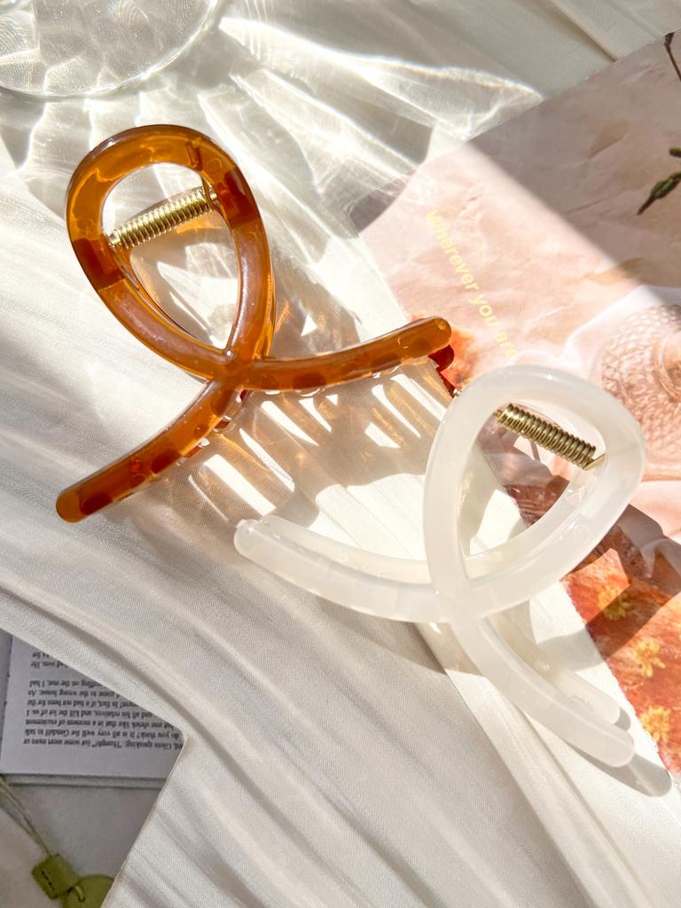 Black Cross Hair Claw Catch Clip,3.1In Jelly Color Shark Clip Morandi Color Hairpin Ponytail Holder Hair Barrette for Women