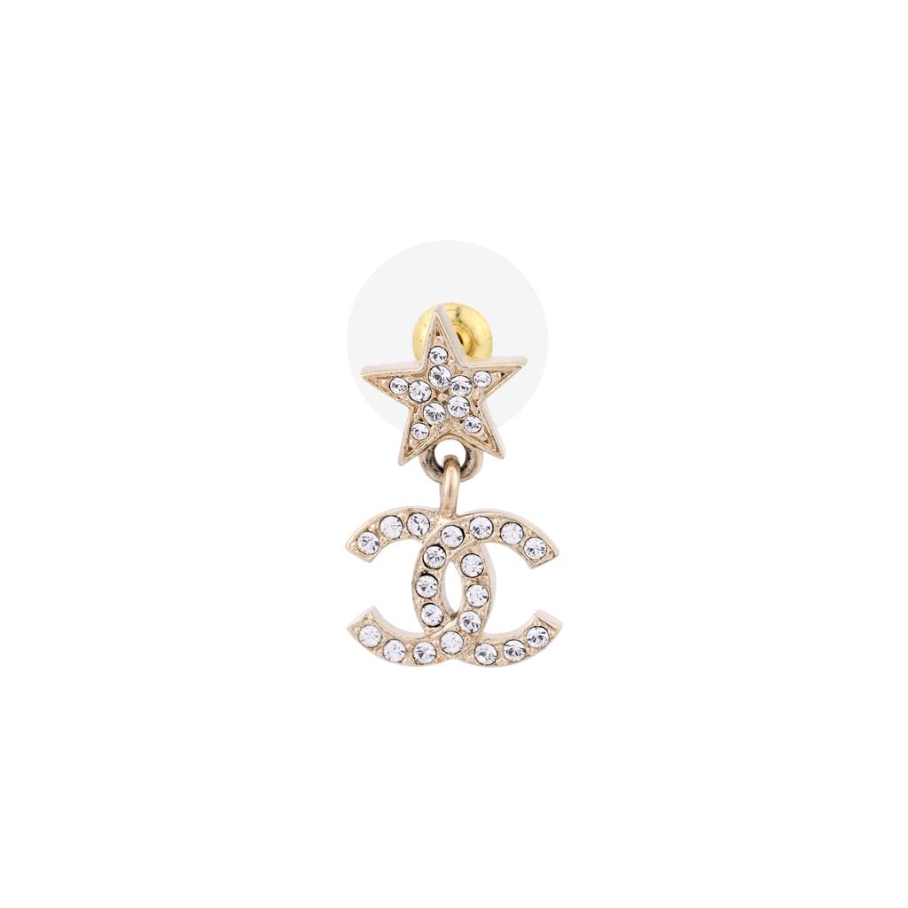 CHANEL Metal, Crystal, Semi Precious Stone Earrings Women's Gold ABB278-B13552-NQ106